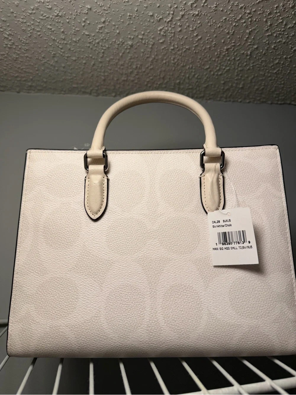 COACH Cream Signature Tote Bag (maggie bag)